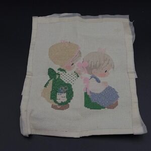 Precious Moments Cross‎ Stitch Art Handmade Embroidered Wall Decor Craft
